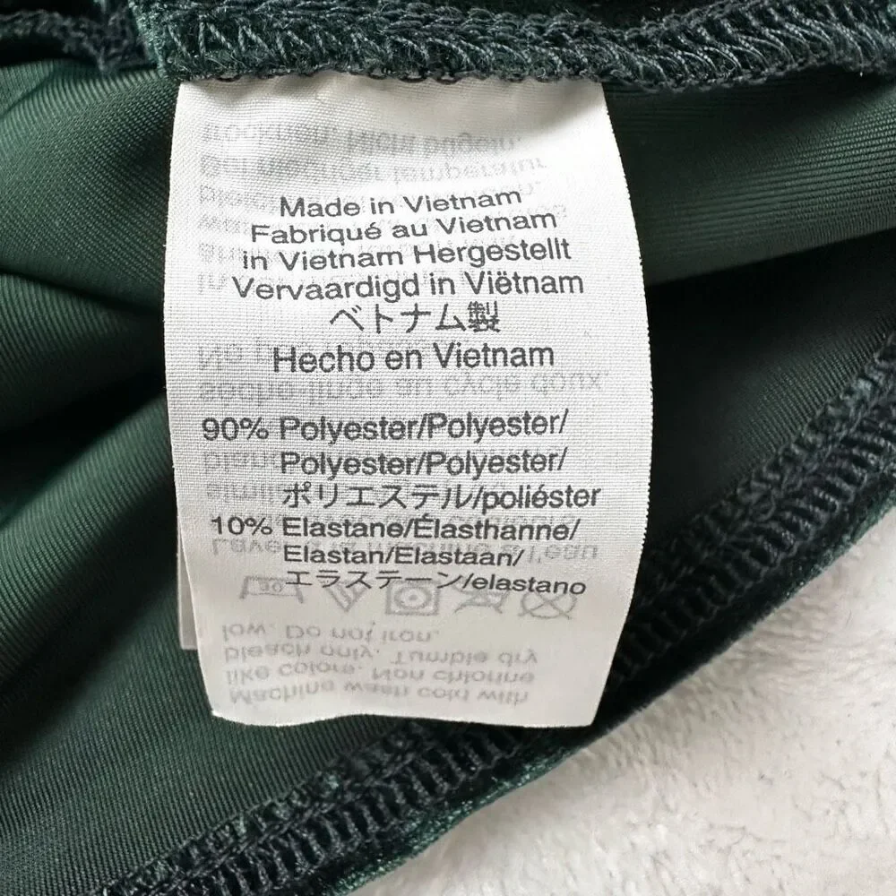 Madewell Women's M Dark Green Crushed Velvet Butterfly Sleeve Top Party Glam‎